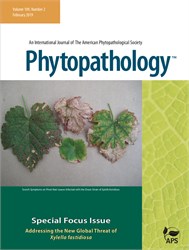 Phytopathology : Addressing the New Global Threat of Xylella fastidiosa